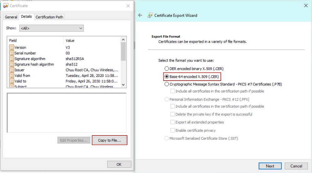 Exportar para Base64