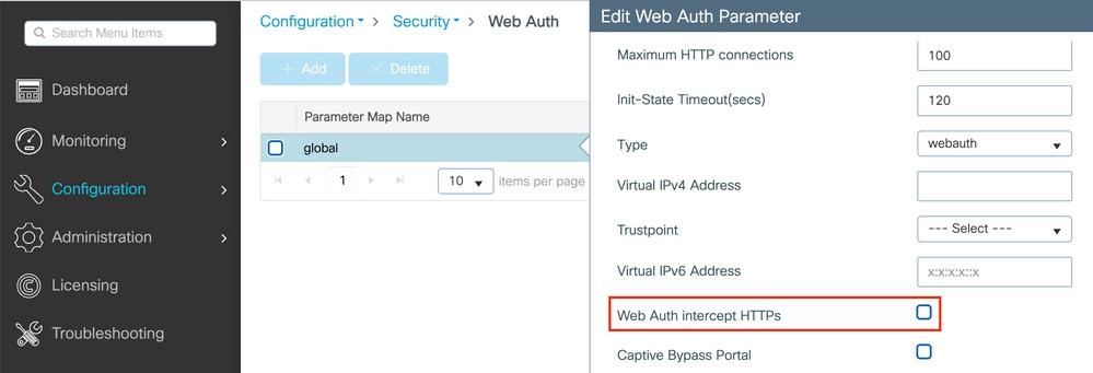 Webauth Interceptar HTTPS