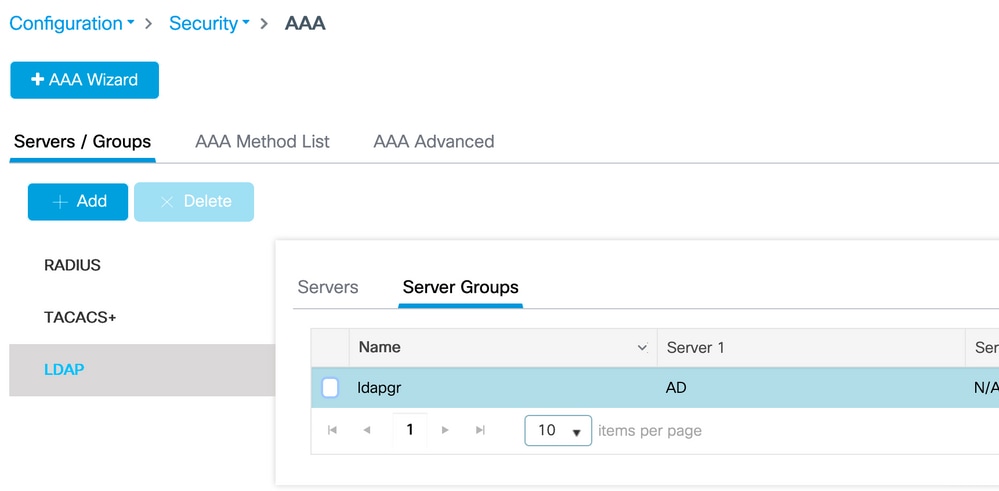 Add an LDAP server group