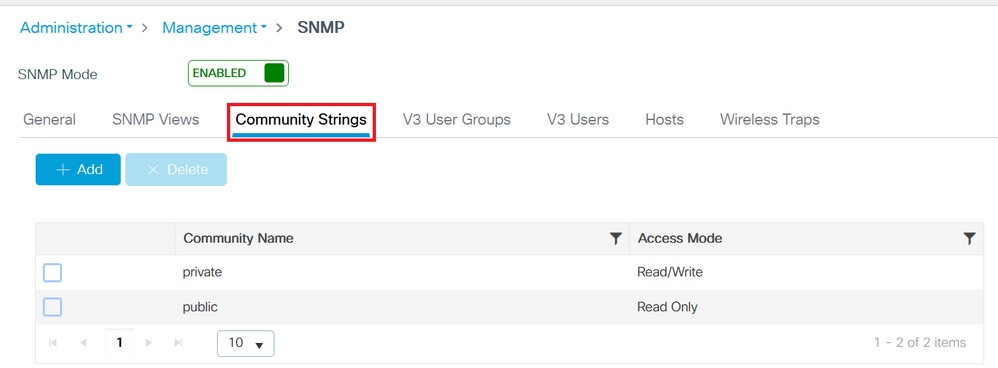 SNMP Configuration