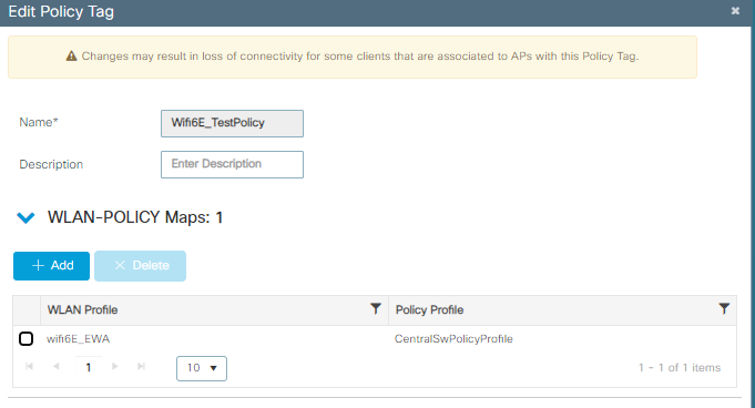 Policy Tag configuration