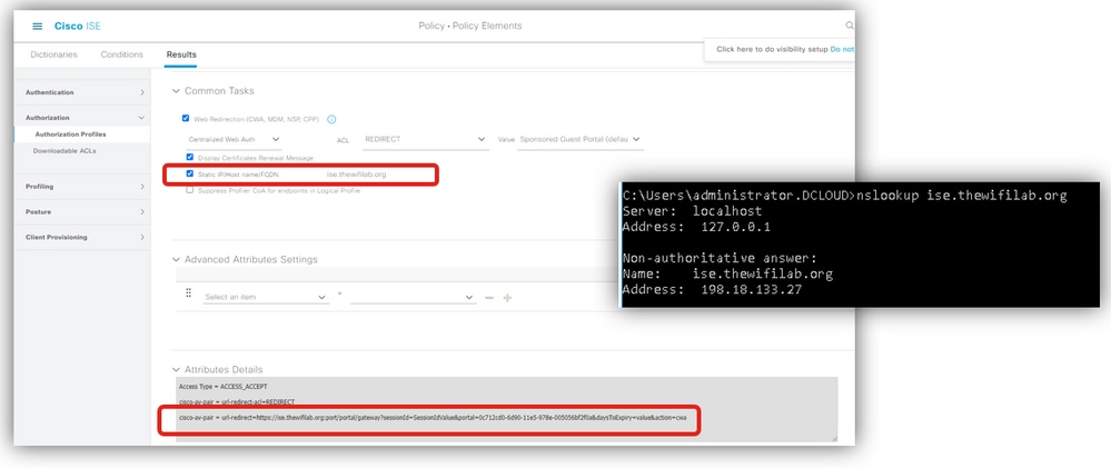 ISE Hostname resolution