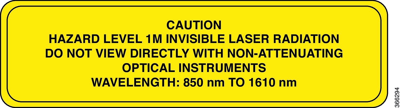 Class 1M Laser Product Label