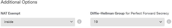 Site B advanced options.