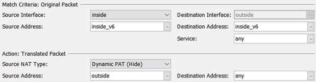 NAT 64 PAT rule