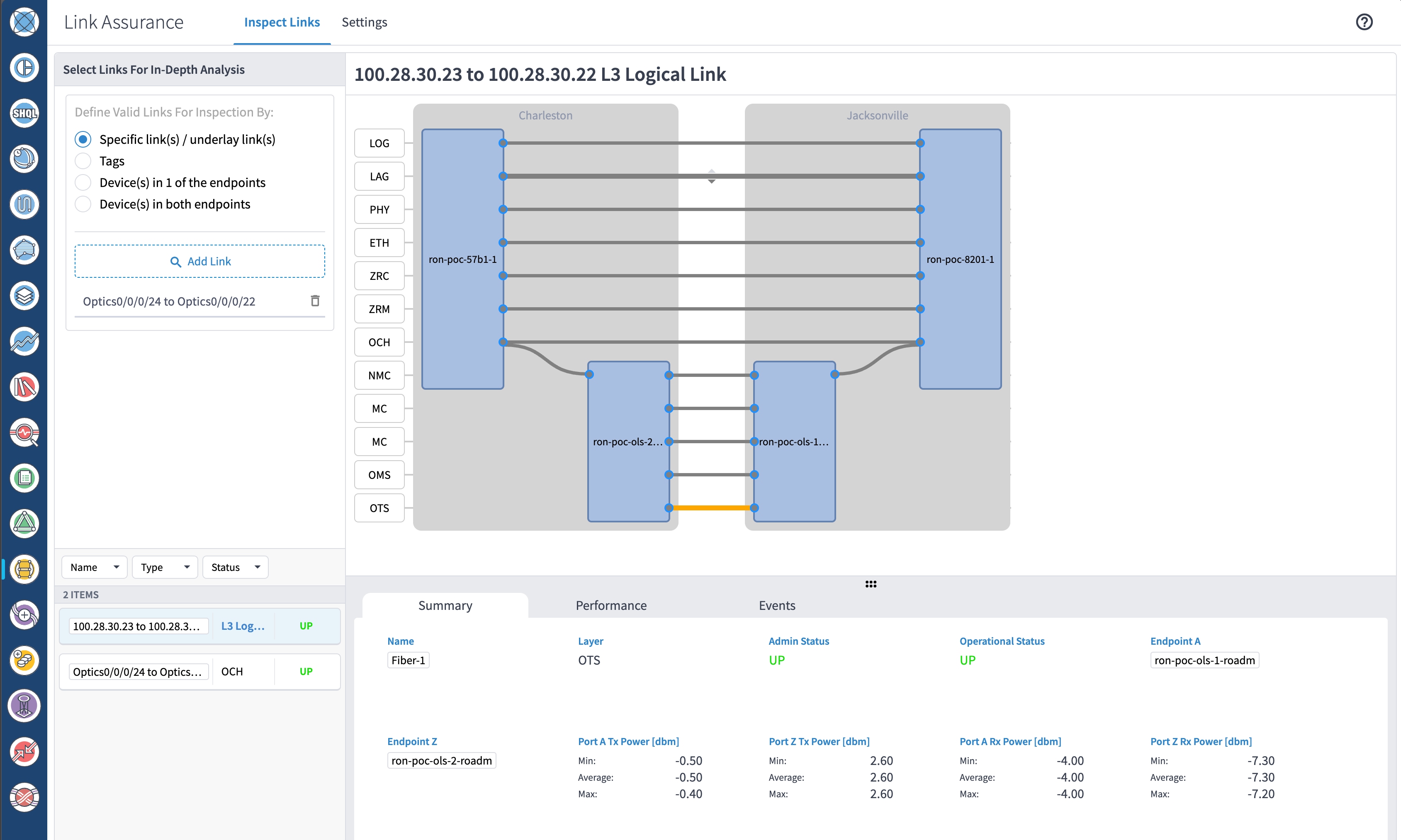 Link Assurance Tool