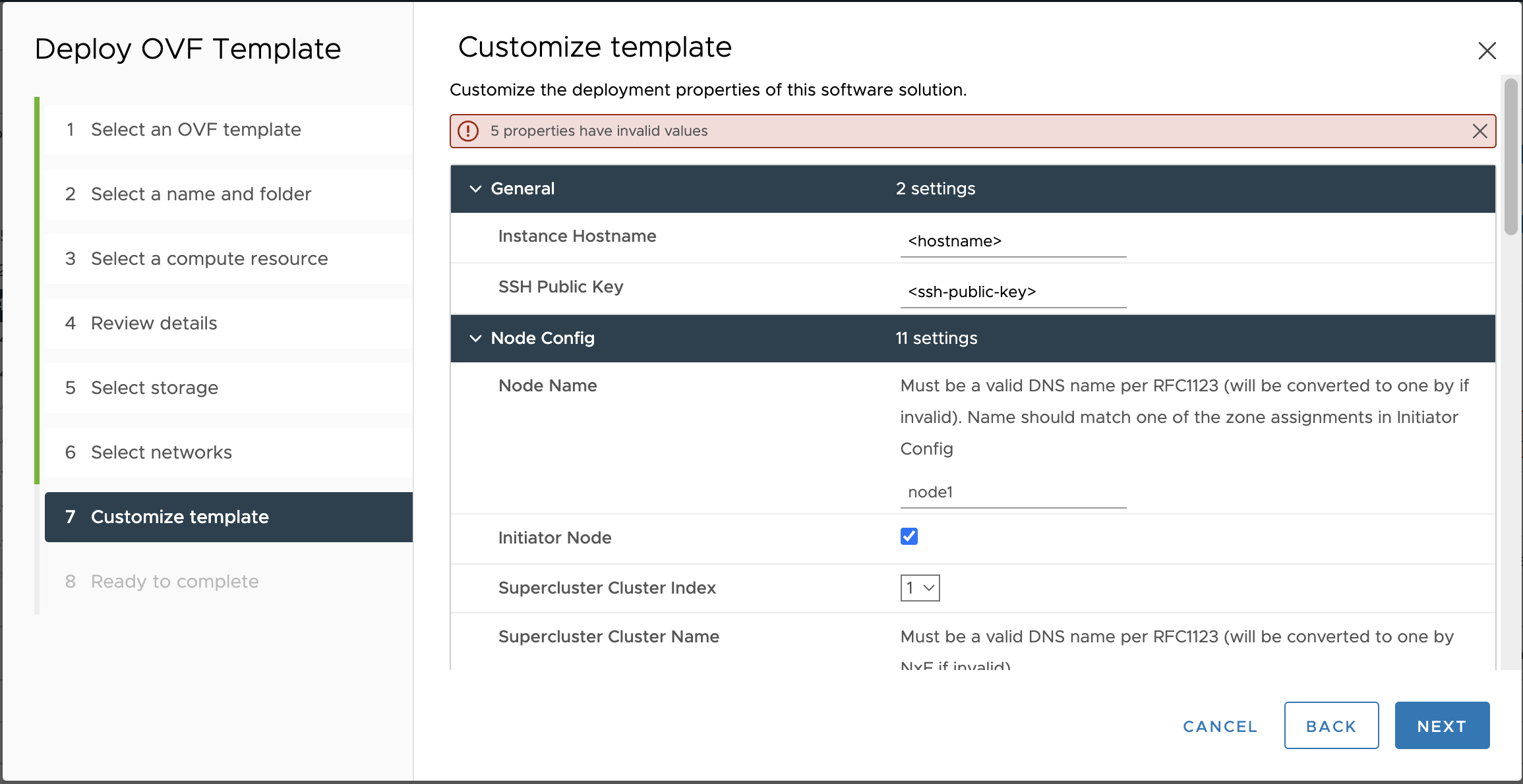 screenshot of OpenStack Stacks screen