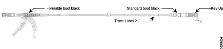 Cable with Formable Boot and Standard Boot