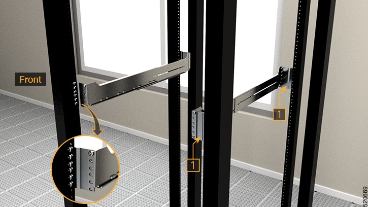 Four Post Slider Integration - 23" Rack