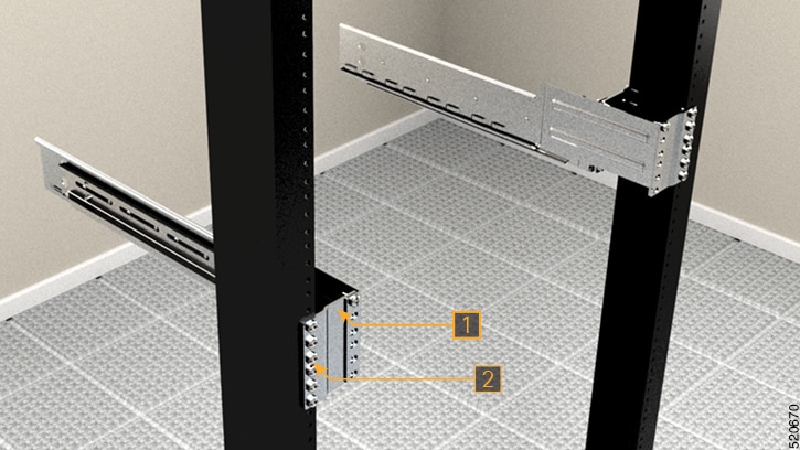 Two Post Slider Integration - ETSI Rack