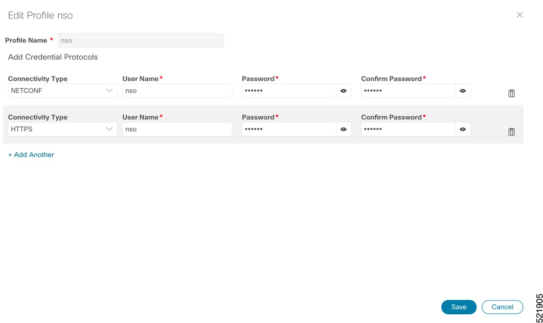 NSO Credential Profile