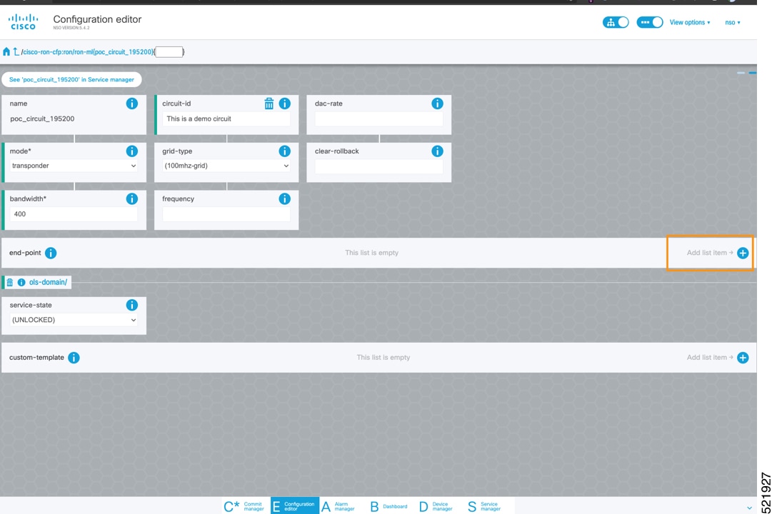 Configuration editor