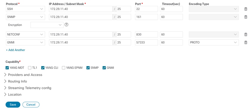 Crosswork Network Controller Crosswork Data Gateway Adapter