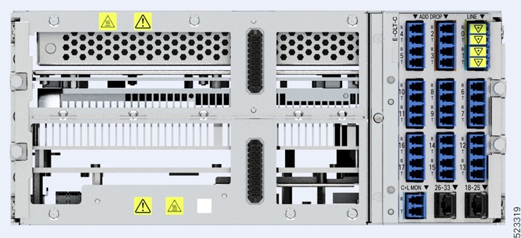 Front View of E-OLT-C Line Card