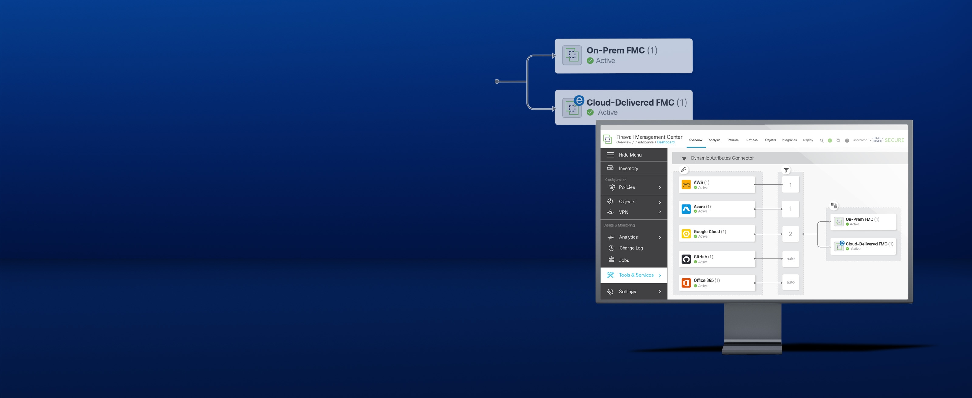 Cisco Secure Firewall Threat Defense Virtual の UI